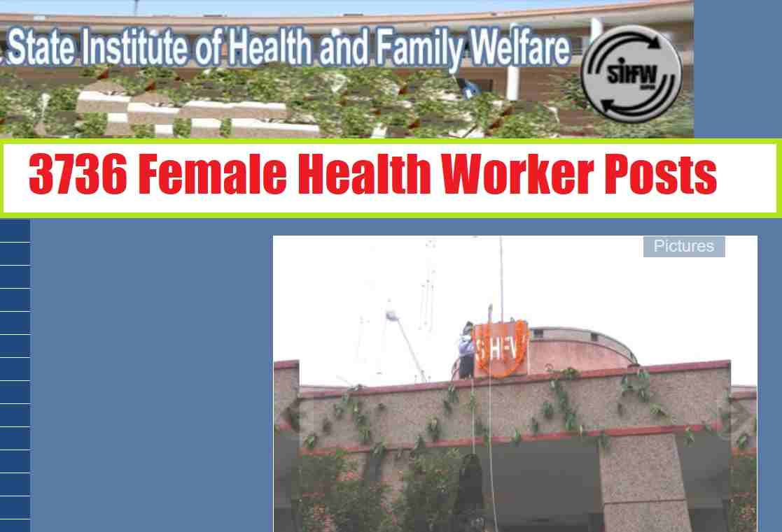SIHFW Female Health Worker Rajasthan Recruitment 2023
