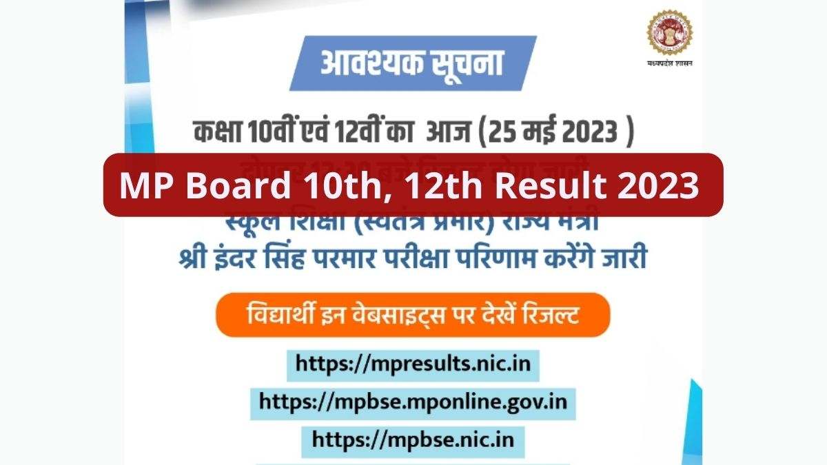 Check here MP Board 10th, 12th Result 2023 Updates 