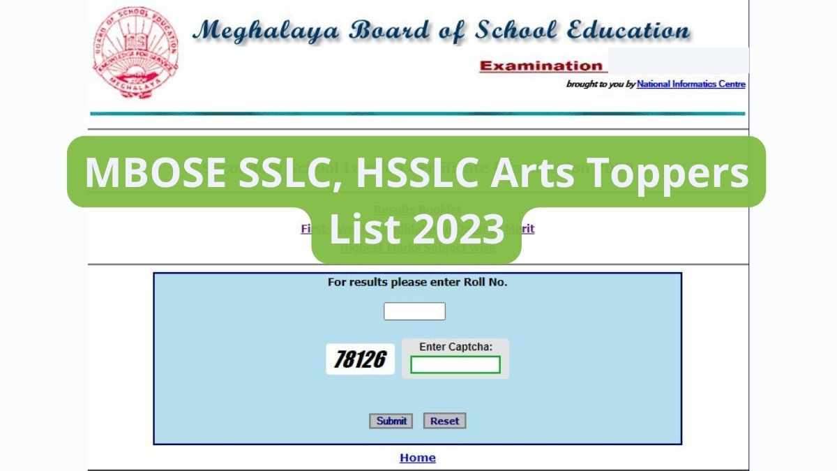 MBOSE SSLC, HSSLC Arts Toppers List 2023