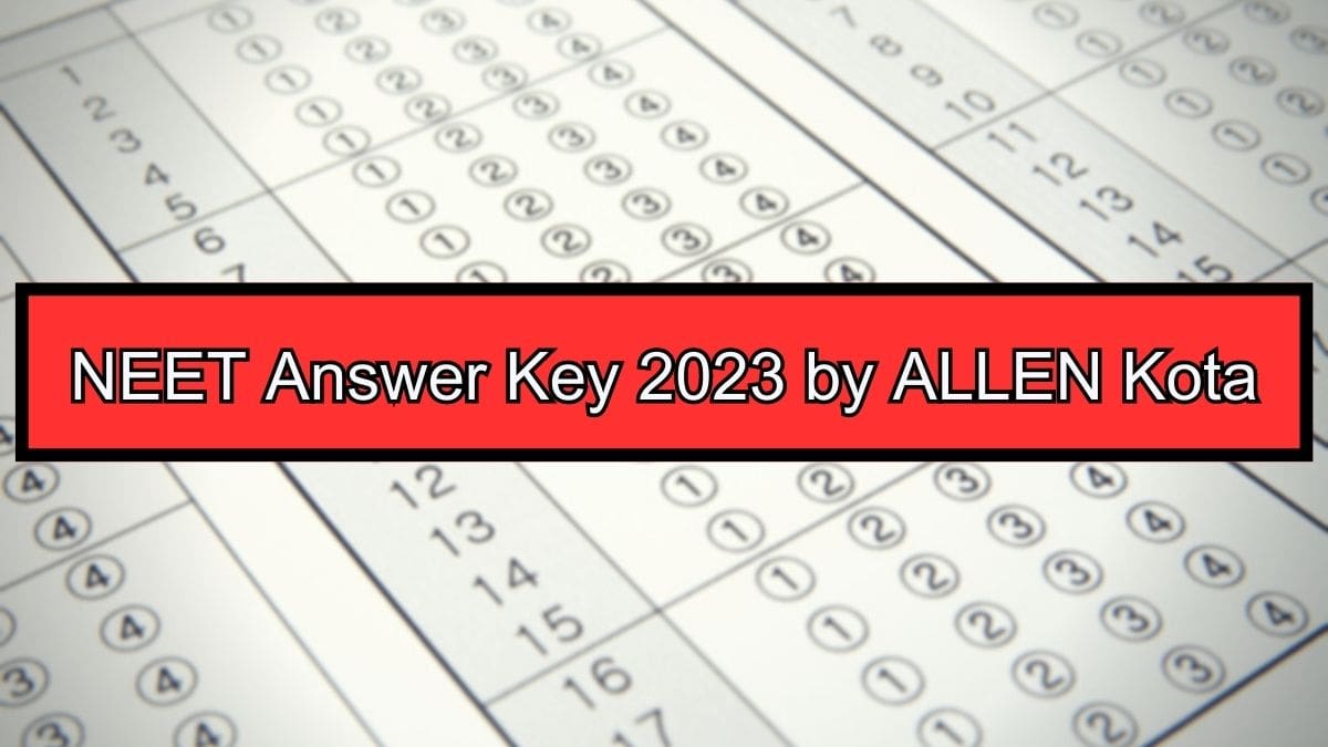 Download NEET UG Answer Key 2023 by Allen Kota