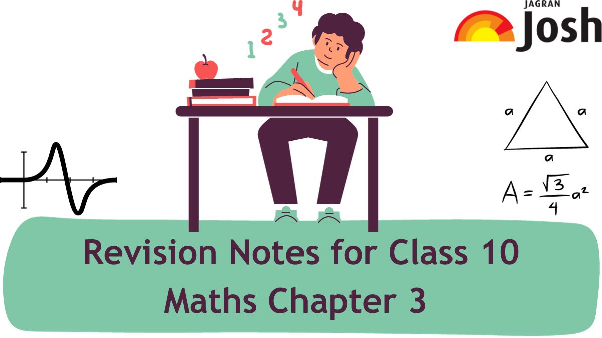 Download PDF for CBSE Class 10 Chapter 3 Pair of Linear Equations in Two Variables Notes