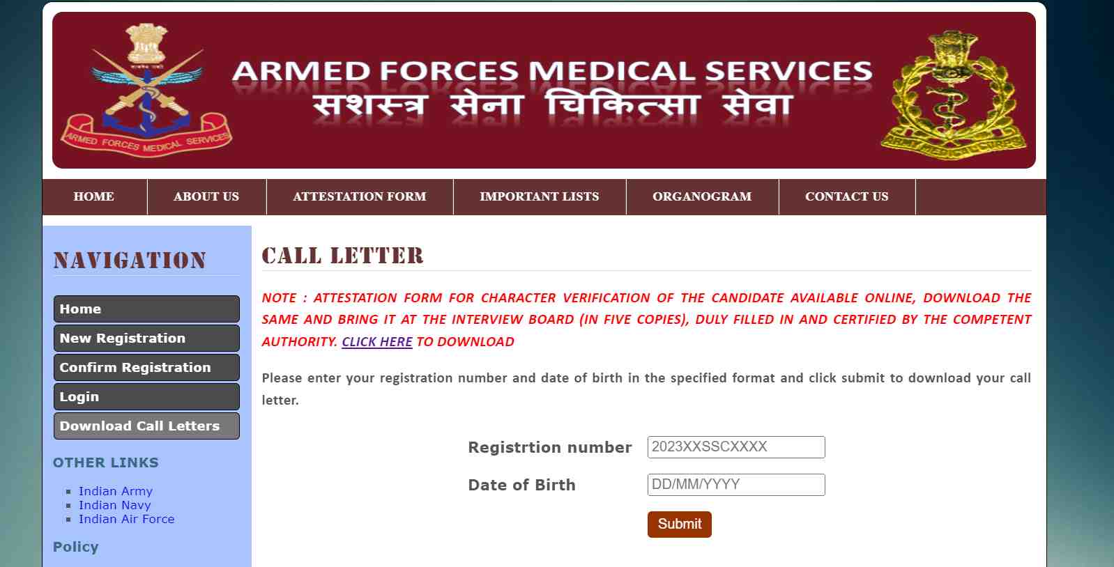 AFMS चिकित्सा अधिकारी एडमिट कार्ड 2023 डाउनलोड करने का डायरेक्ट लिंक इस लेख में प्राप्त करें