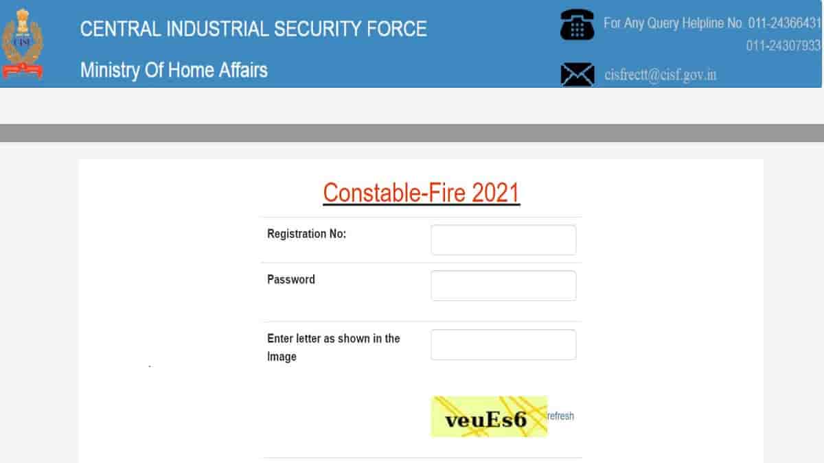 CISF Fireman Result 2023