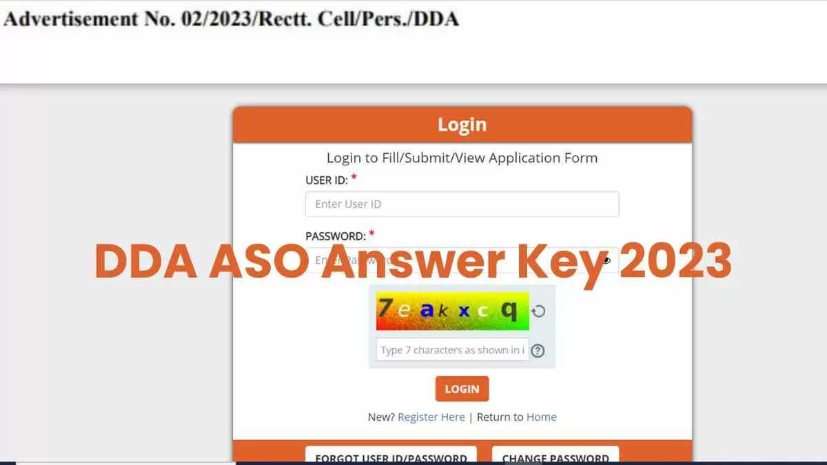DDA ASO Answer Key 2023: Check direct download link