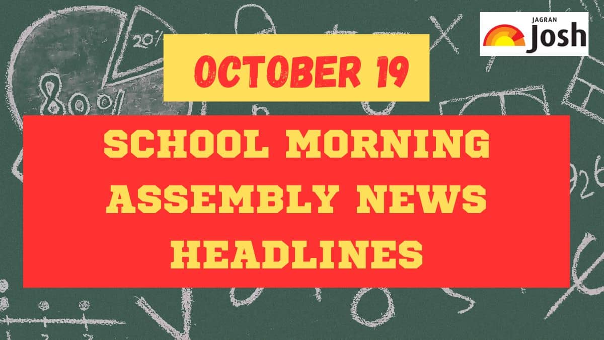 Get here today’s and tomorrow news headlines in English for School Assembly