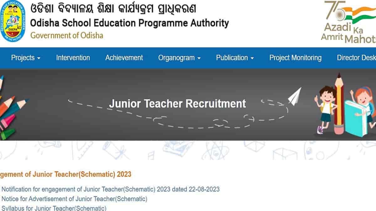 OSEPA Odisha Junior Teacher Admit Card 2023: Download Link Here