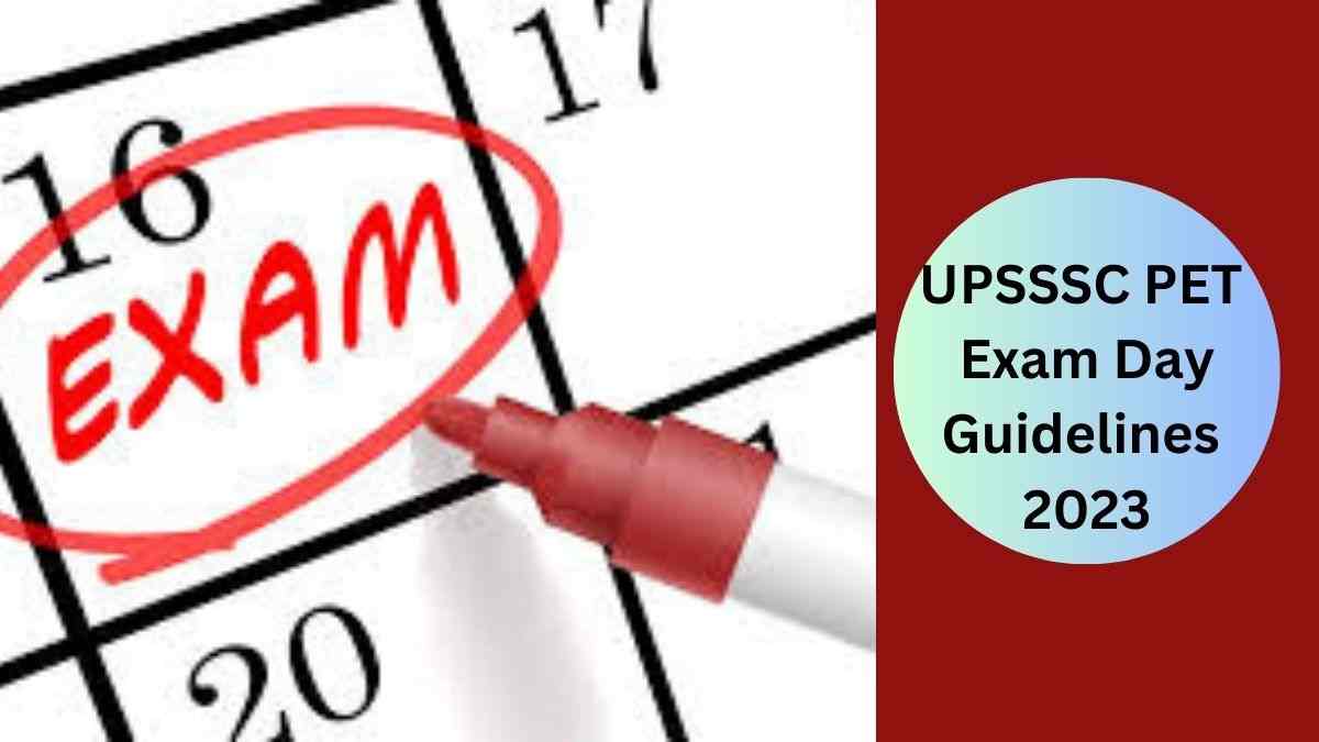 एग्जाम देणे से पहले वाचा यूपी पीईटी परीक्षा दिवसाचे निर्देश, 28 आणि 29 ऑक्टोबर ही परीक्षा आहे 