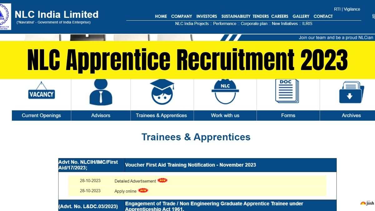 Check all the details of NLC Apprentice Recruitment 2023 here.