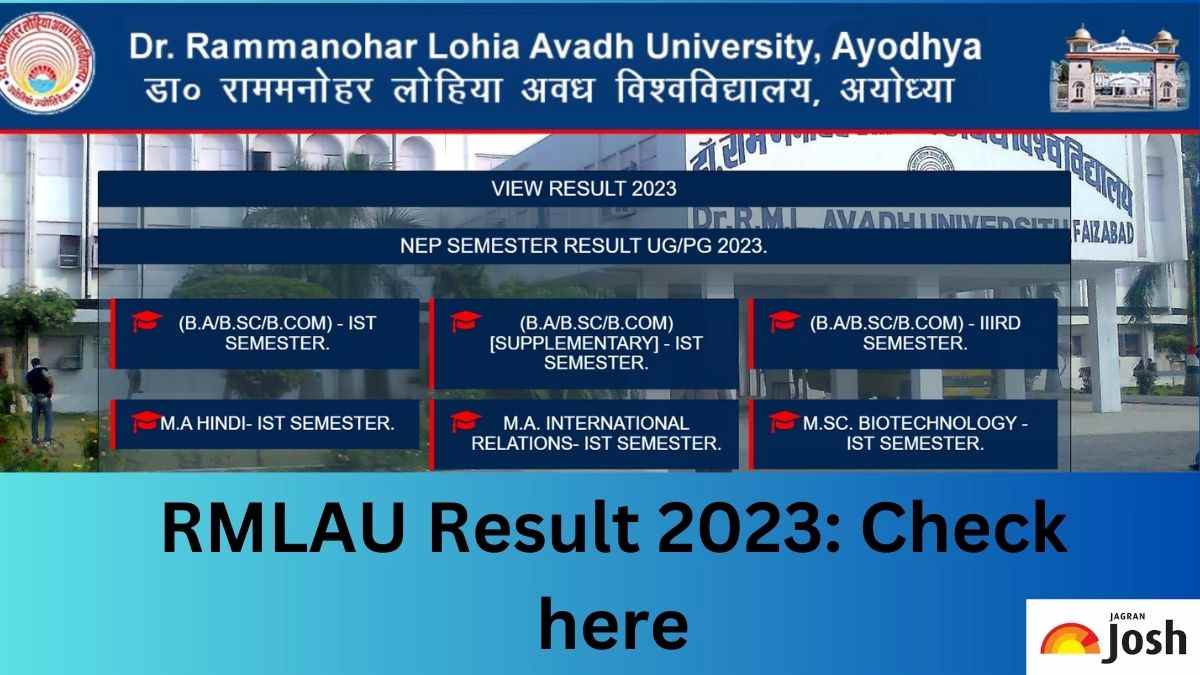 Get the direct link to download RMLAU Result 2023 PDF here.