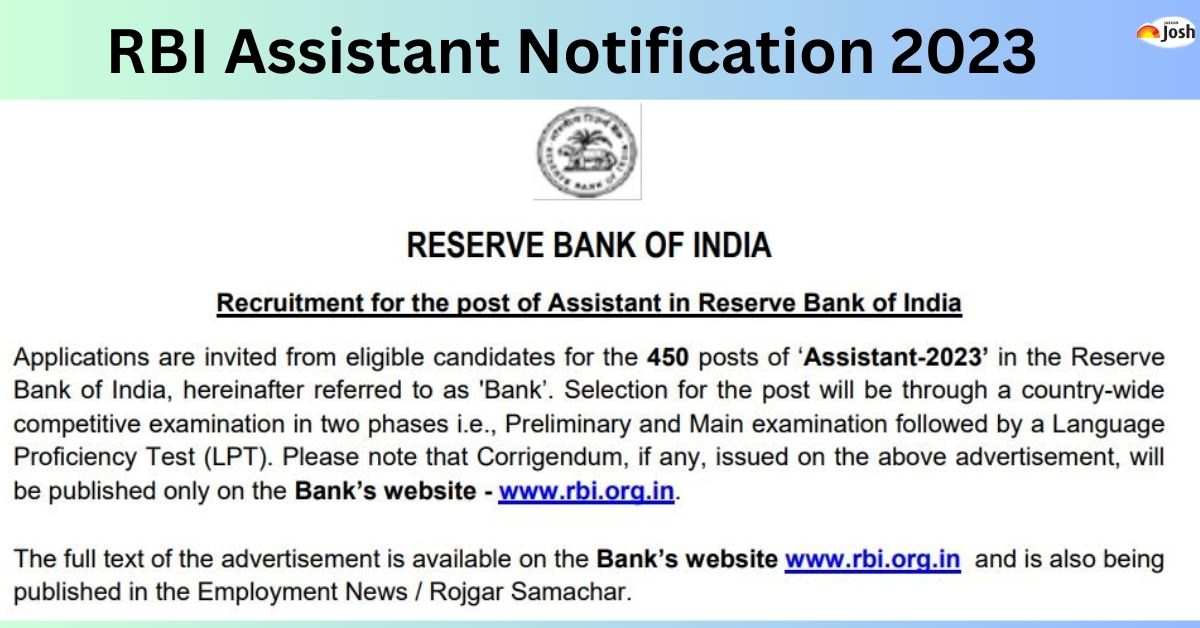 Check all the details of the RBI Assistant 2023 Exam here.