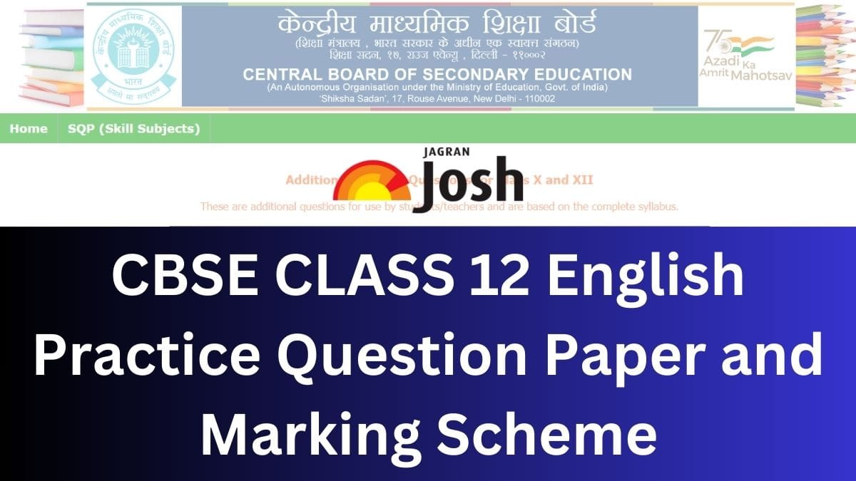 CBSE Class 12 English Additional Questions 2024 with Competency, Marking Scheme: Download PDF