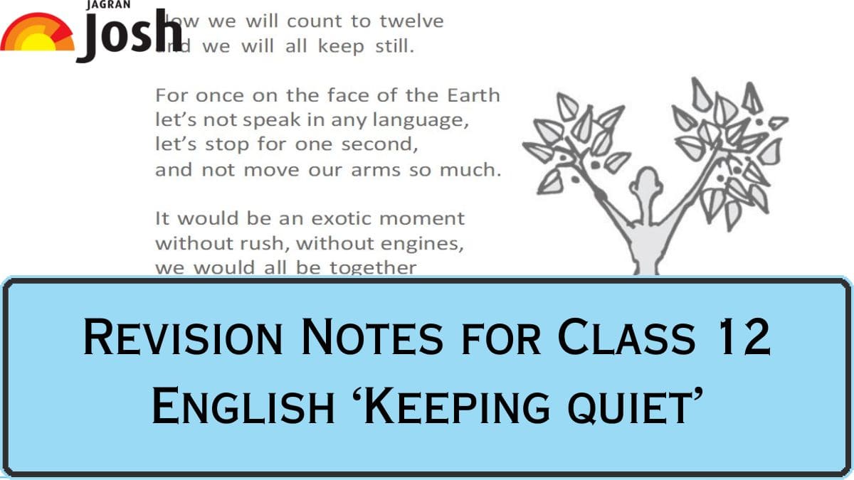 Download PDF for CBSE Class 12 Chapter 2 Keeping Quiet