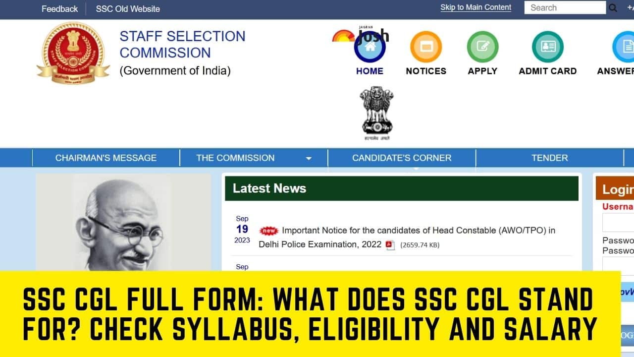 SSC CGL full form: What does SSC CGL stand for? Check Syllabus, Eligibility and Salary