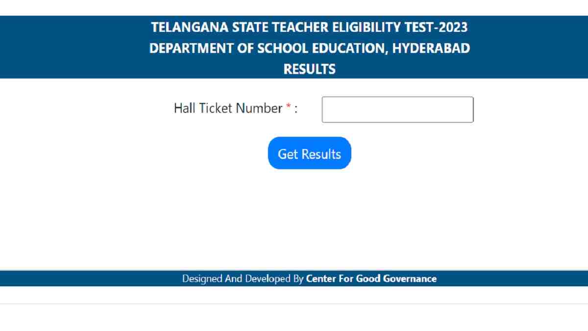 Direct Link to TS TET Result 2023 here