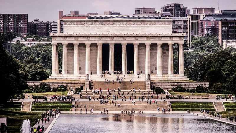 the Lincoln memorial