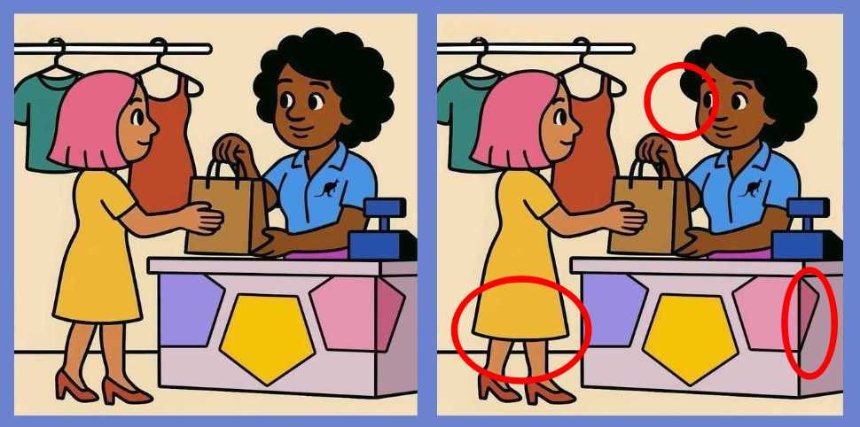 spot 3 differences solved