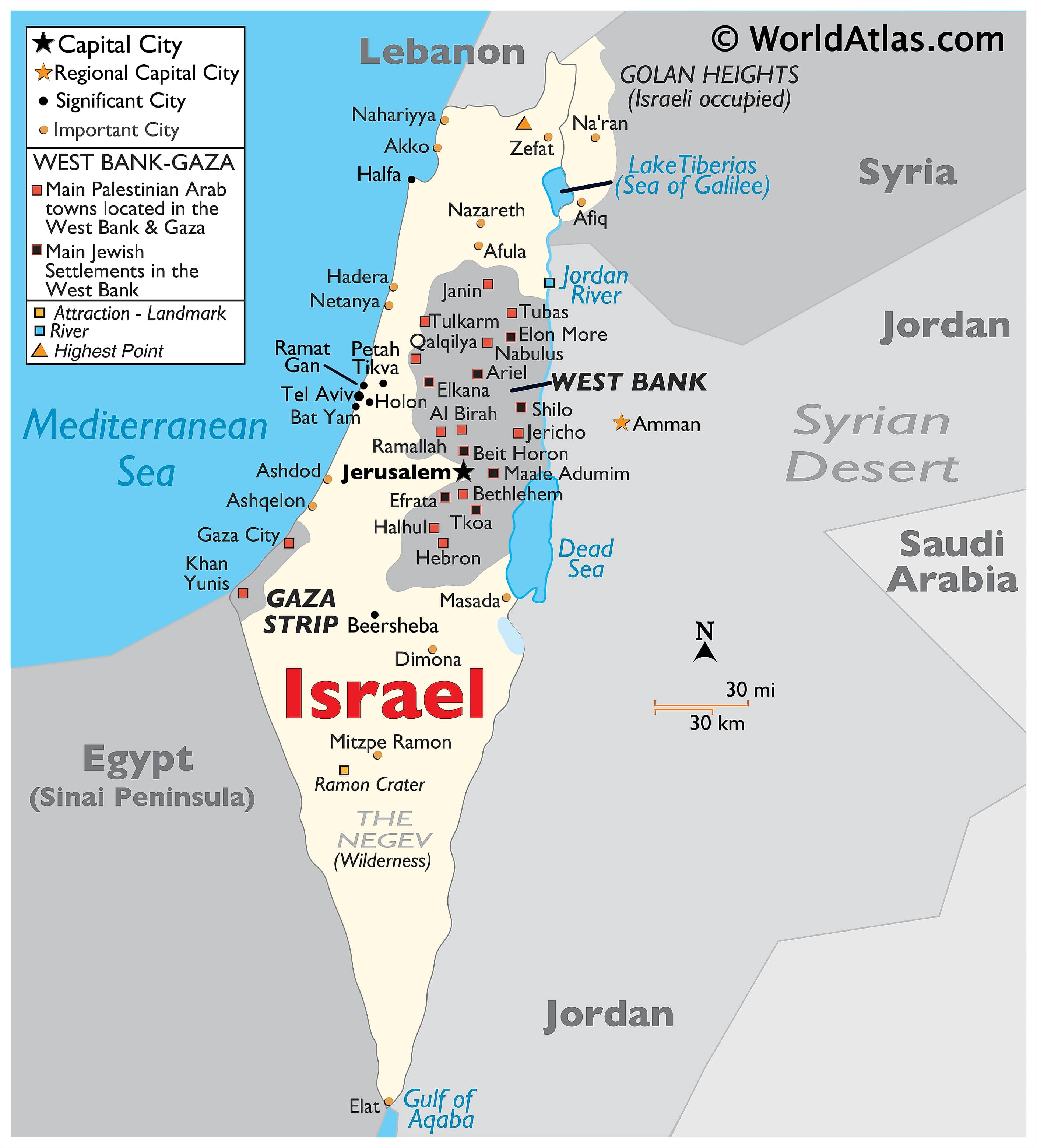 israel map