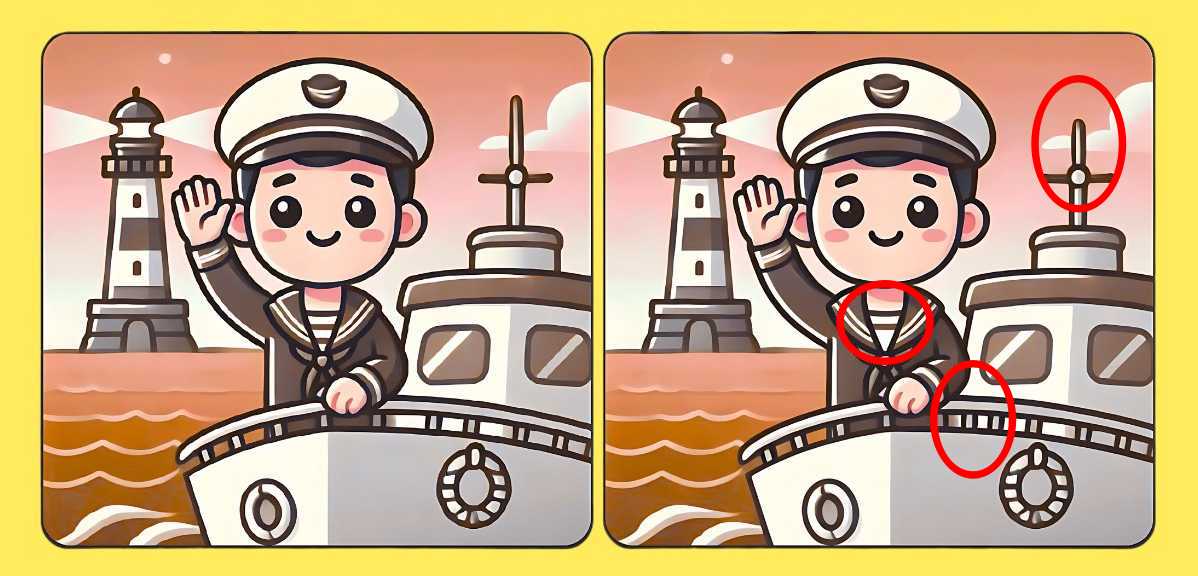 spot the 3 differences solved