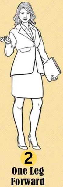 standing-personality-traits-one-leg-forward