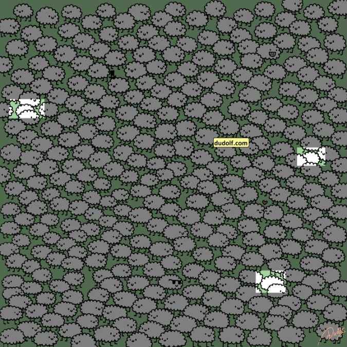 find hidden clouds among sheep picture puzzles with answers find-hidden-clouds-picture-puzzle-with-answers