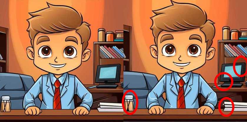 spot 4 differences solved