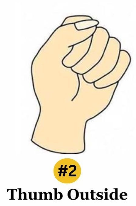 thumb-outside-fist-clenching-personality-traits
