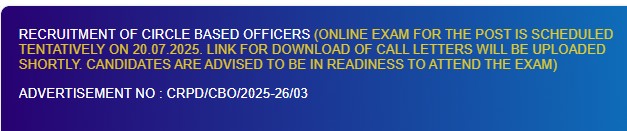 cbo exam date out