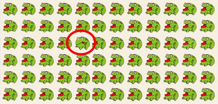 find the different monster solved