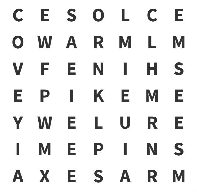 word puzzle find shine