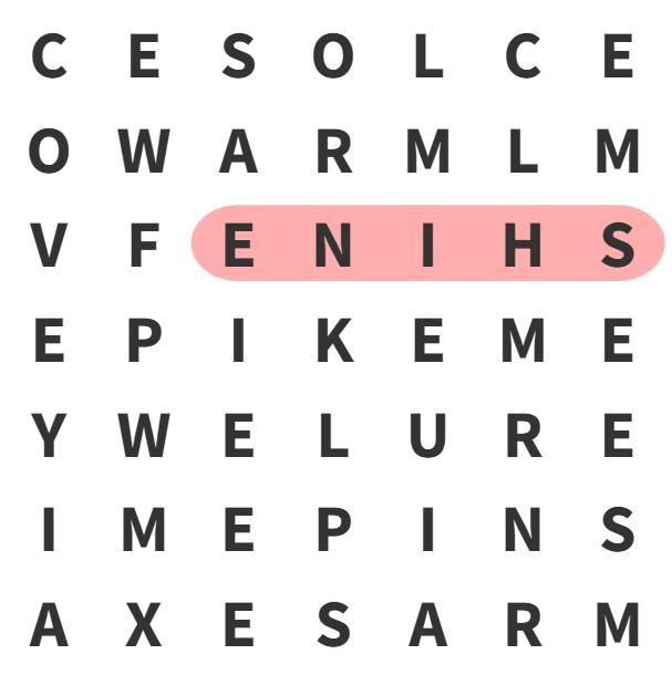 word puzzle find shine solved