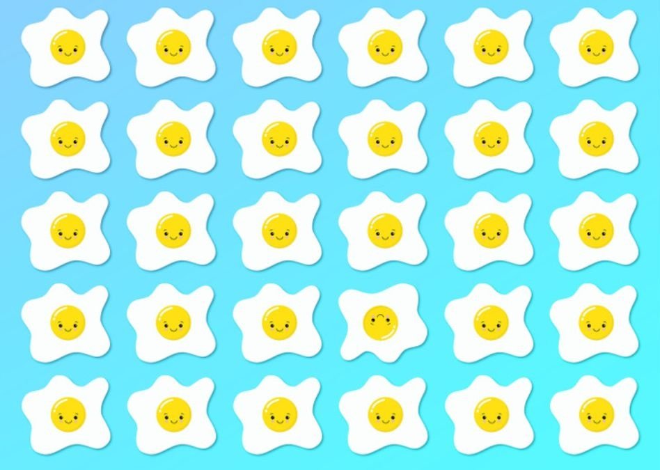 find the different egg puzzle with answer spot-the-odd-egg-picture-puzzle