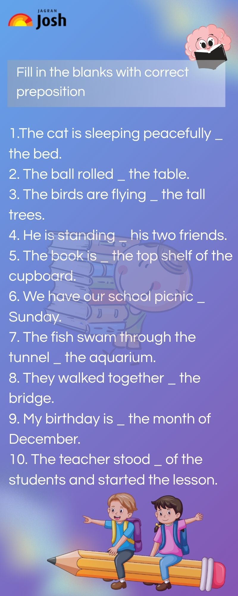 Picture Composition Fill in the Blanks for Class 5