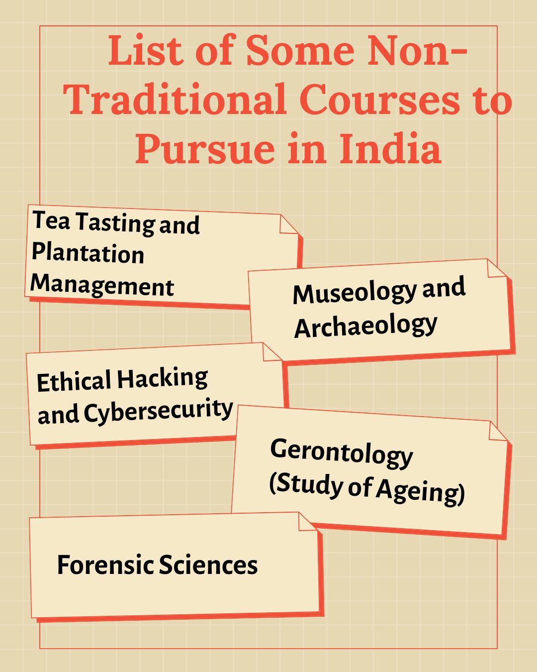 List of Some Non-Traditional Courses to Pursue in India