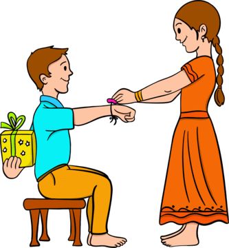 Brother and Sister Raksha Bandhan Drawing 2025