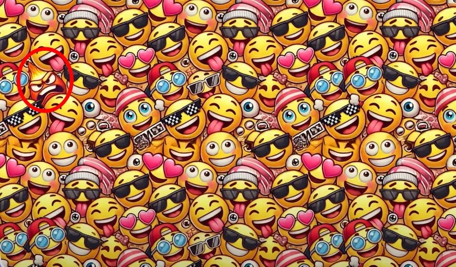 find the angry emoji solved