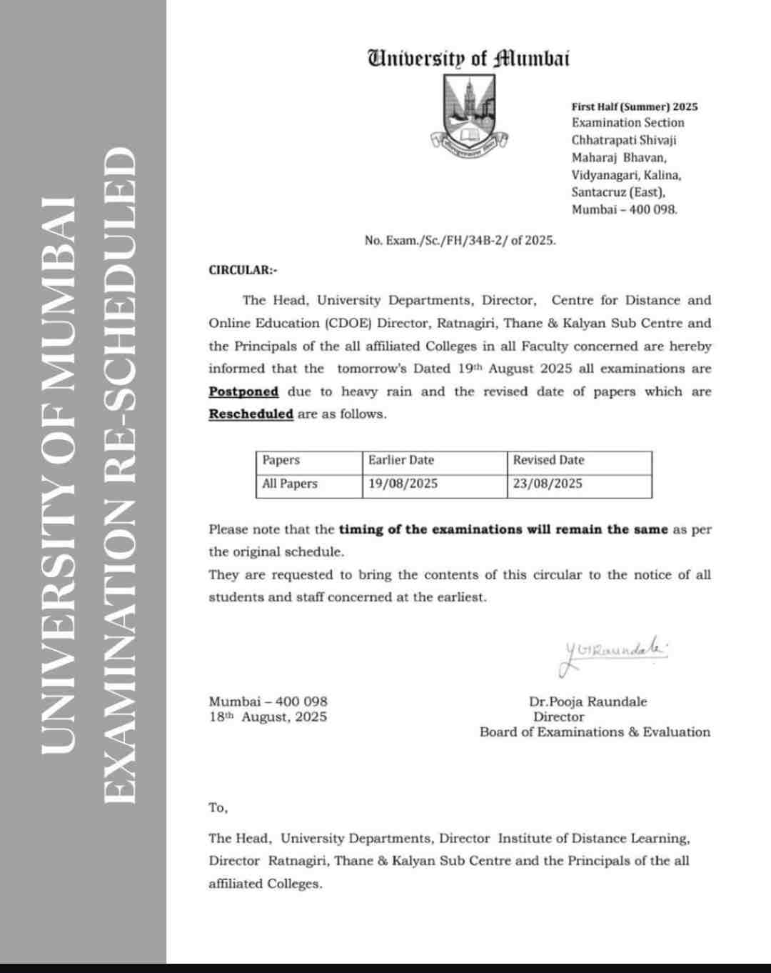 Official Notification