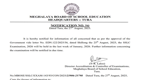 MBOSE SSLC 2026 Notification mbose-1