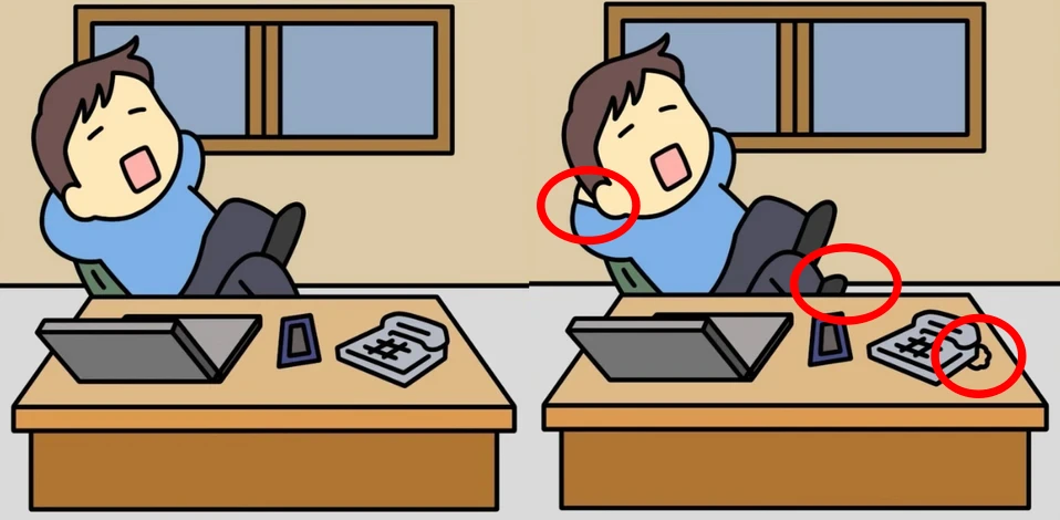 spot 3 differences solved