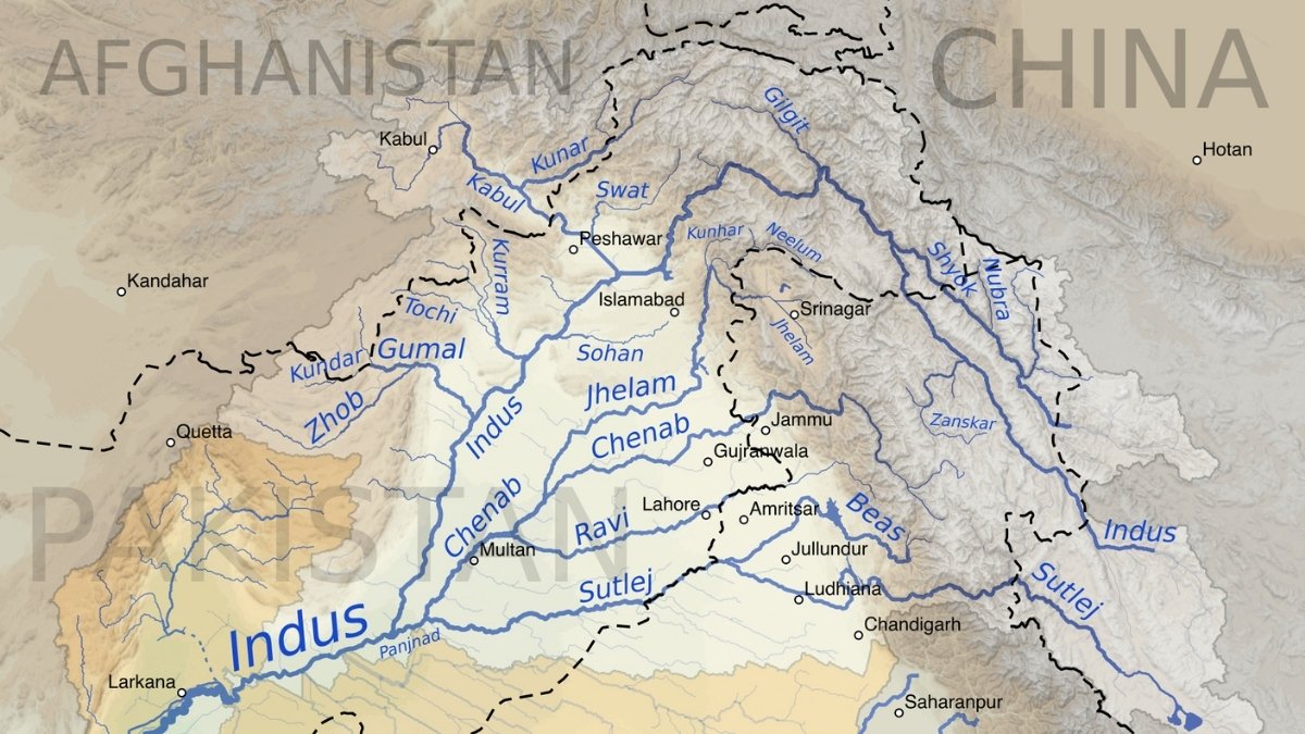 Ravi river map