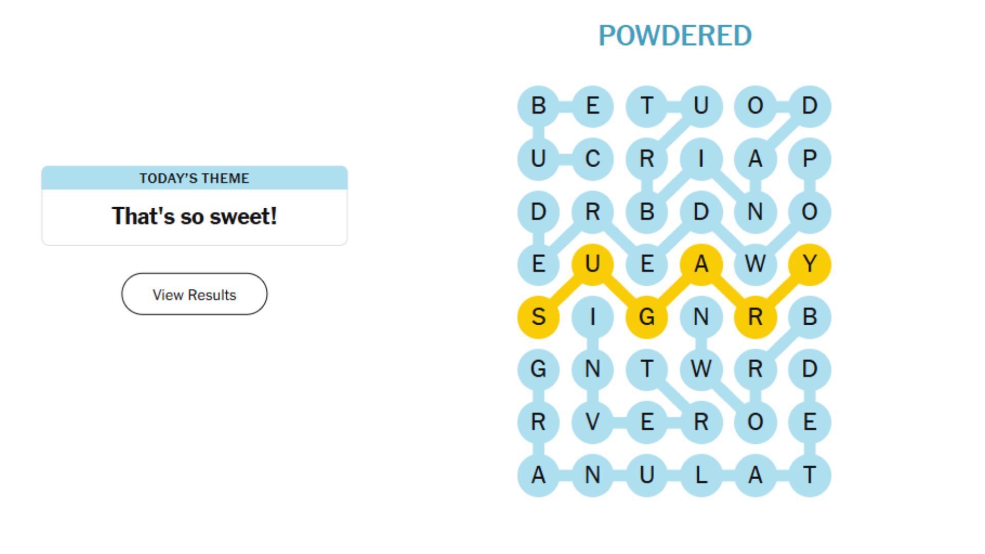 Theme Words found with Spangram NYT Strands Hints