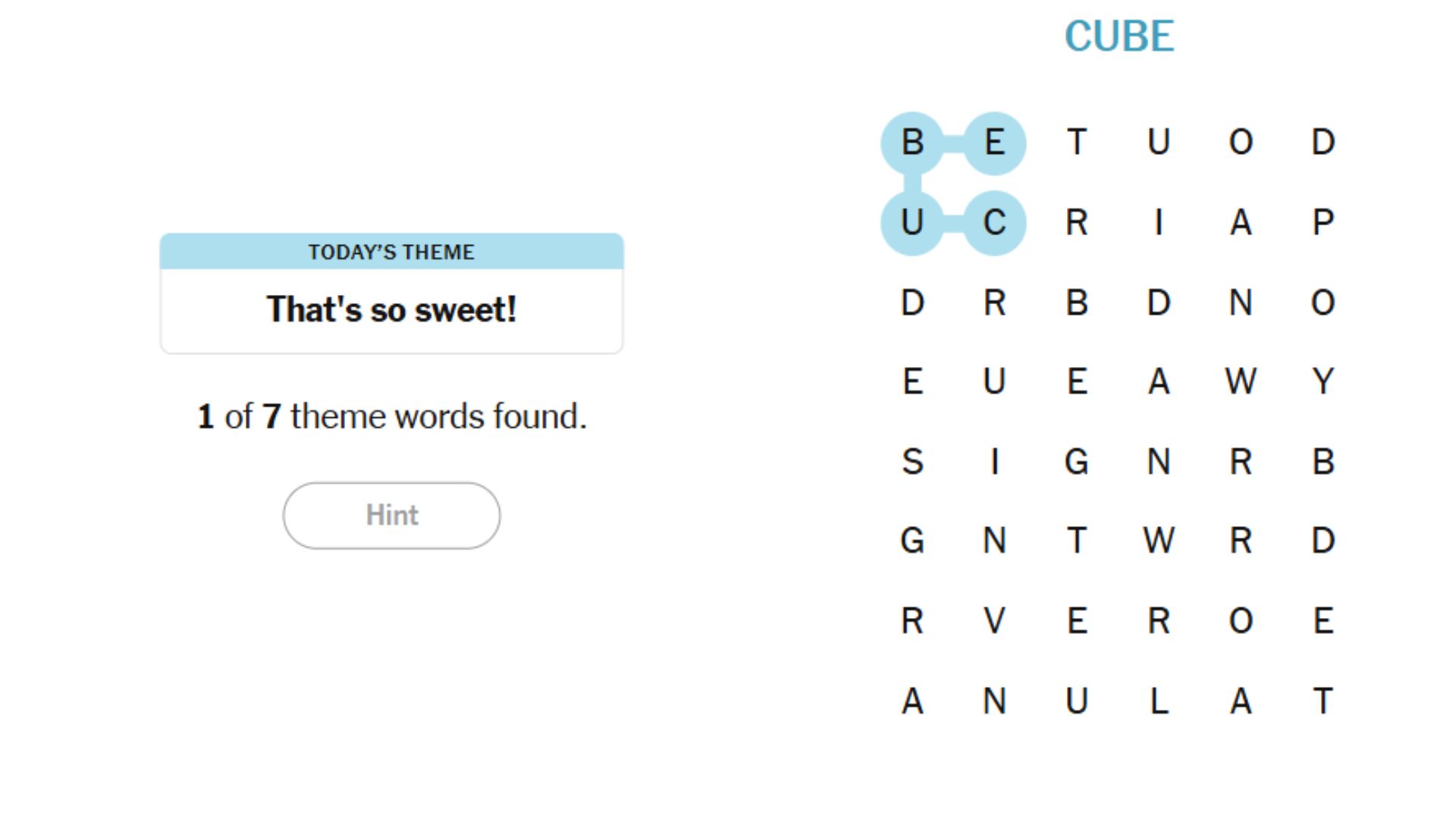 Theme That's So Sweet: NYT Strands Sept 3