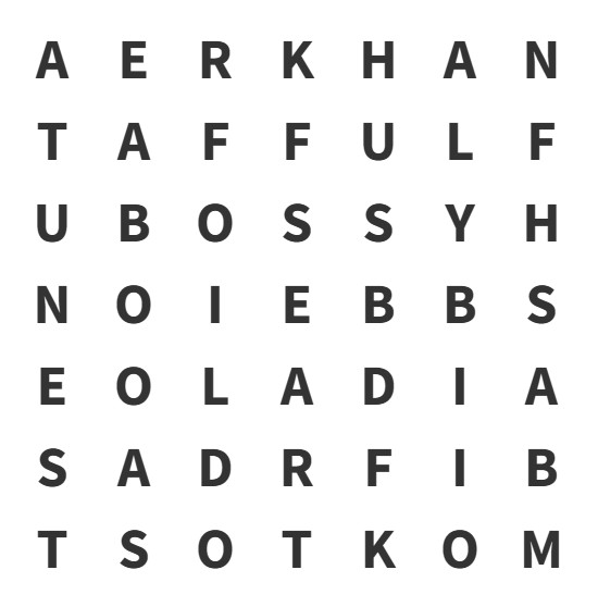 find hidden word