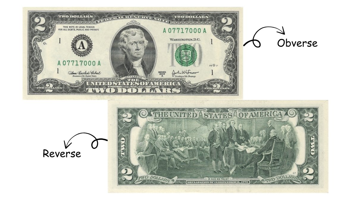 2 dollar bill banknote