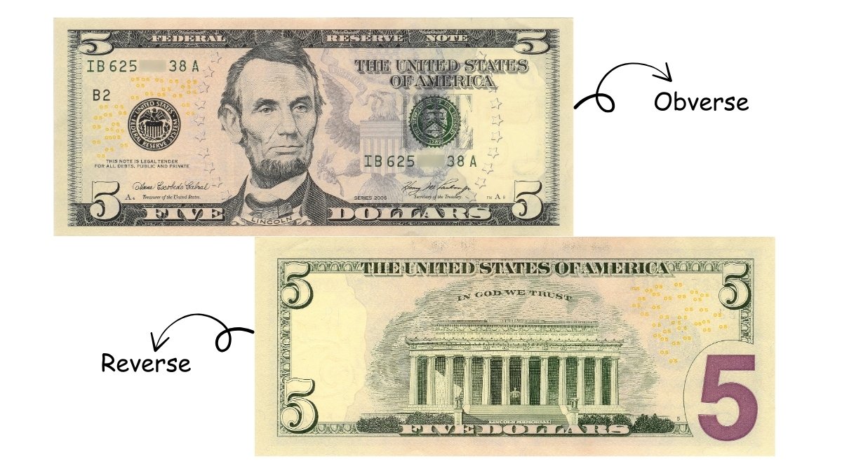 5 dollar bill banknote