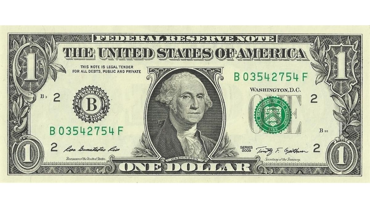 1 dollar bill banknote