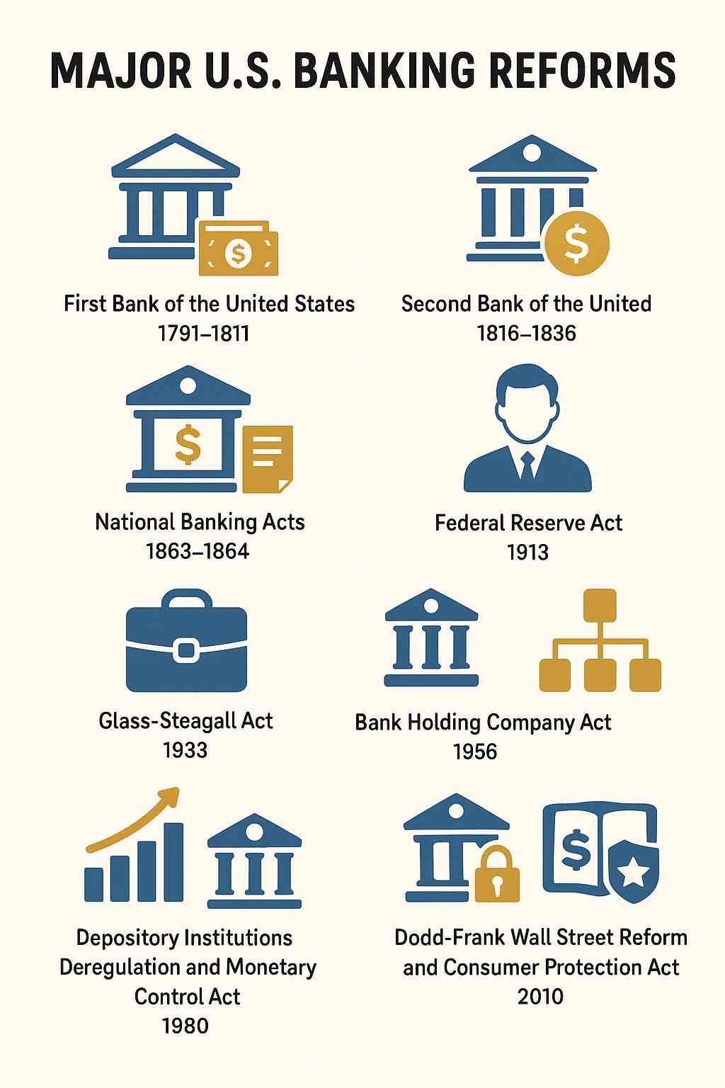 U.S. Banking Reforms Timeline