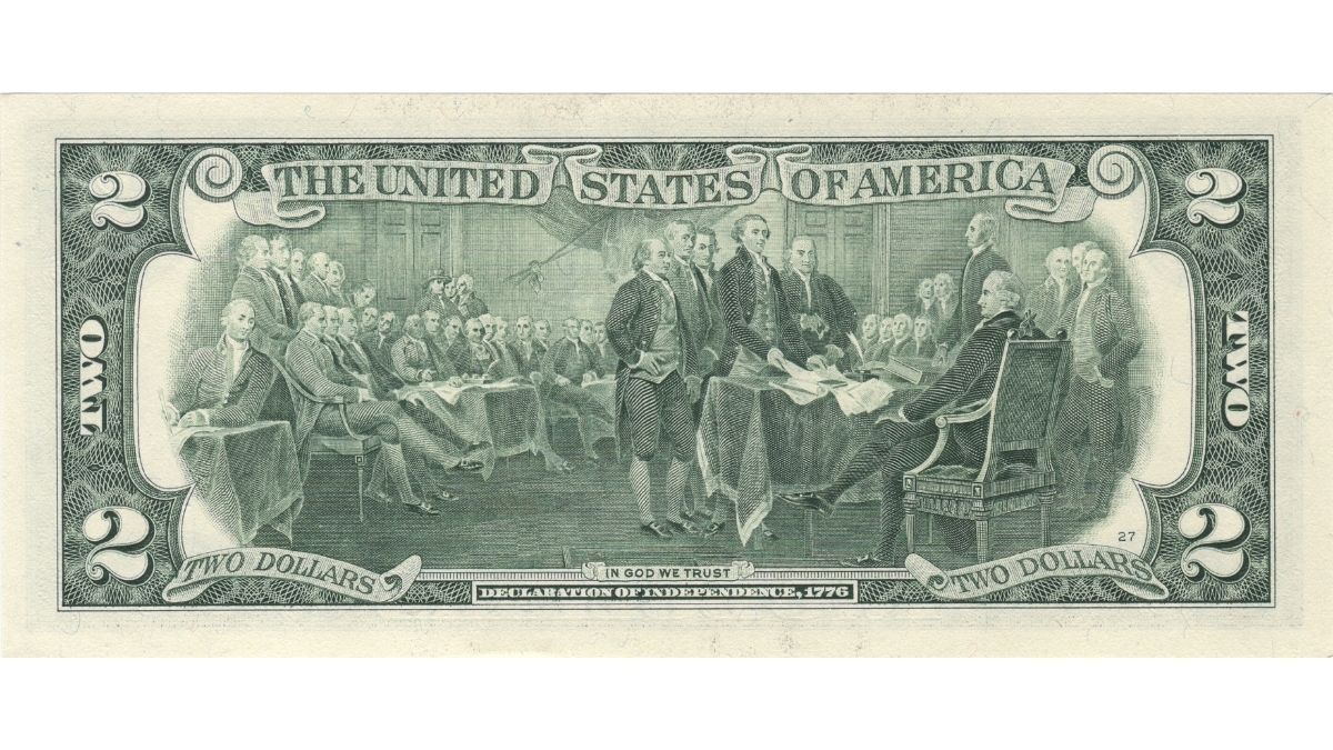 2 dollar bill banknote