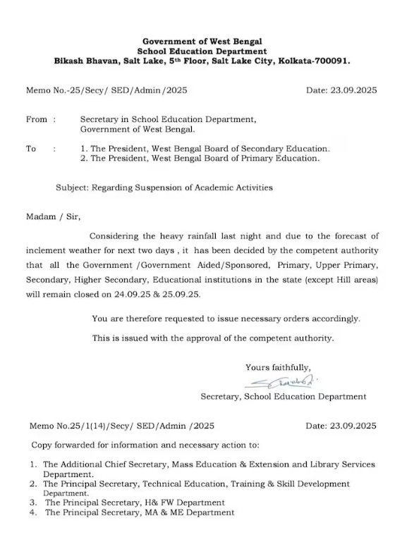 WB School Holiday west-bengal-school-holiday