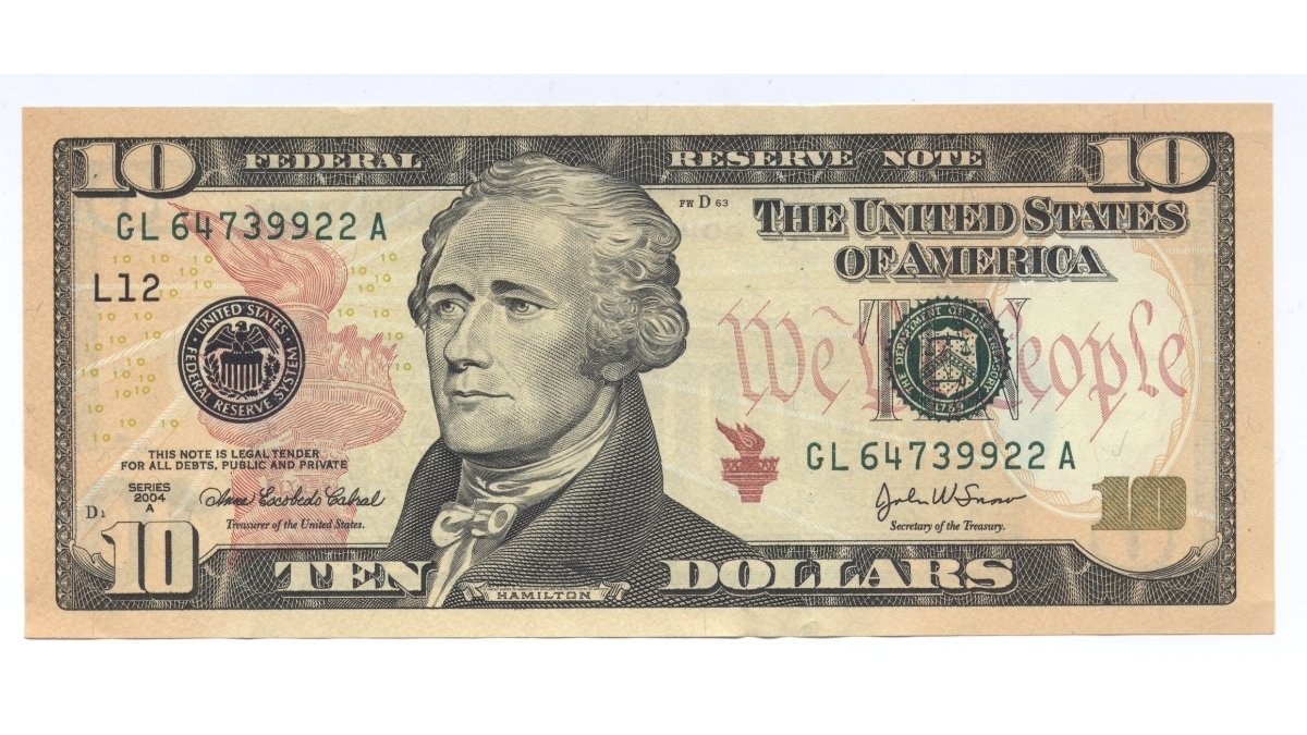 10 dollar bill