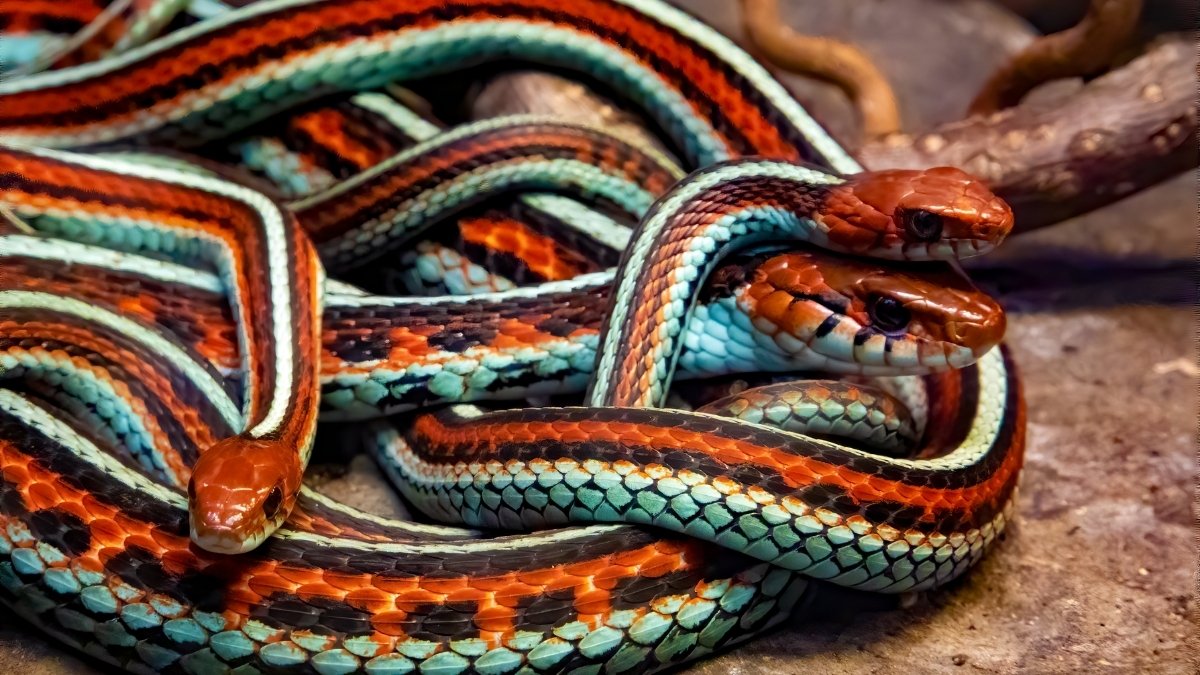 San Francisco Garter Snake colorful and beautiful snake